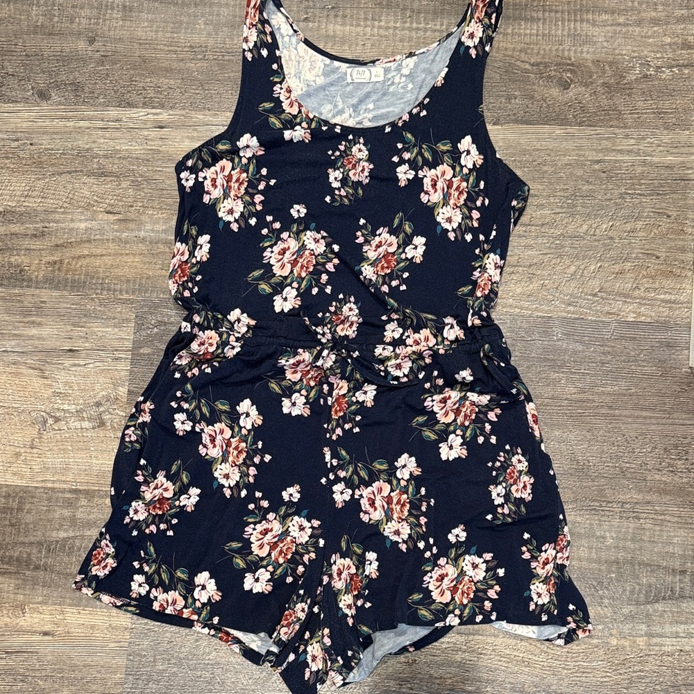 Maurices Navy Floral Top